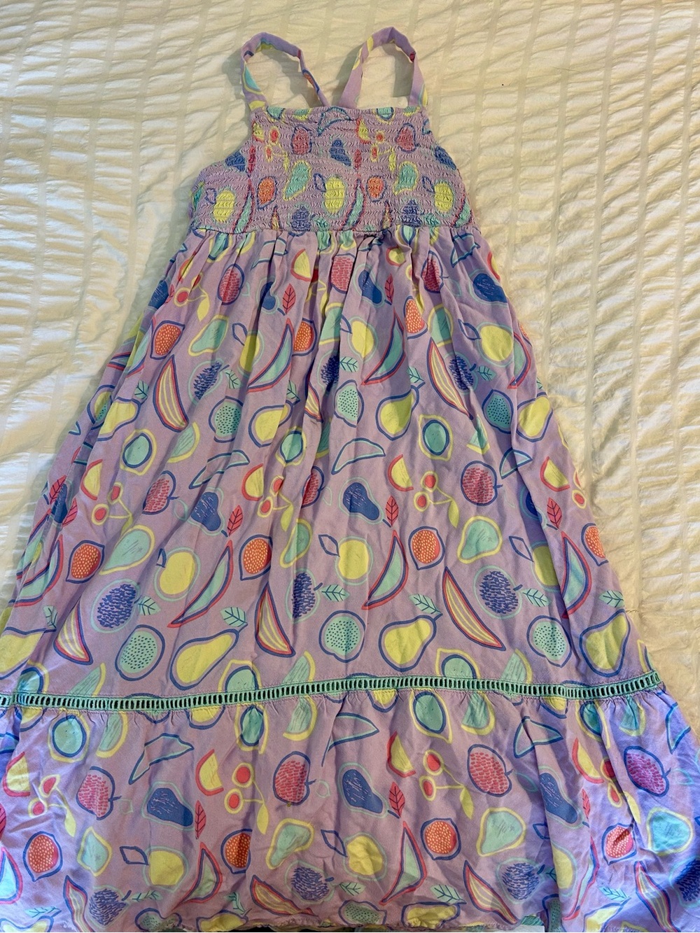 Cat & Jack Purple Fruit-Print Girls' Casual Sundress